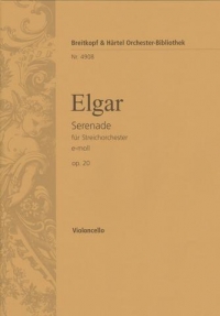 Elgar Serenade For Strings Cello Part Sheet Music Songbook