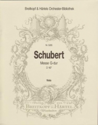 Schubert Mass In G D167 Viola Part Sheet Music Songbook