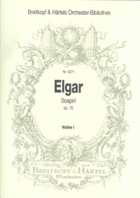 Elgar Sospiri Op70 Violin 1 Part Sheet Music Songbook