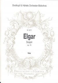 Elgar Sospiri Op70 Viola Part Sheet Music Songbook