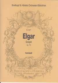 Elgar Sospiri Op70 Double Bass Part Sheet Music Songbook