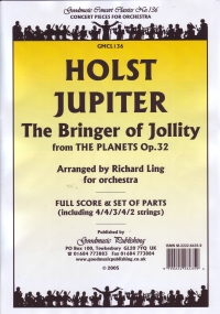 Holst Jupiter Bringer Of Jollity Sc/pts Sheet Music Songbook