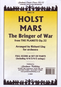Holst Mars Bringer Of War (planets) Score/pts Sheet Music Songbook