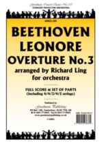 Beethoven Leonore Overture No 3 Orchestra Sc/pts Sheet Music Songbook