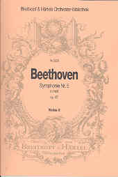 Beethoven Symphony No 5 Violin 2 Sheet Music Songbook