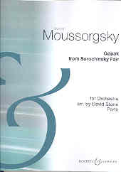 Mussorgsky Gopak From Sorochinsky Fair Part Set Sheet Music Songbook