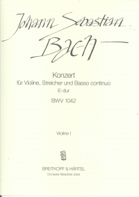 Bach Violin Concerto Emajor Bwv 1042 Violin 1 Sheet Music Songbook