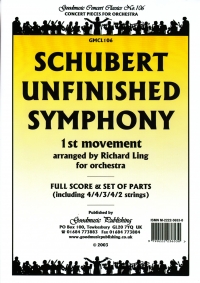 Schubert Unfinished Symphony 1st Mvt Orch Sc/pts Sheet Music Songbook