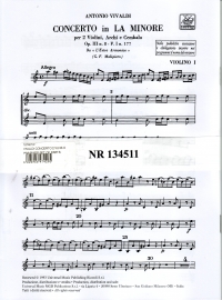 Vivaldi Concerto 2 Vlns Op3/8 Rv522 Set Of Parts Sheet Music Songbook