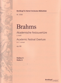 Brahms Academic Festival Overture Vln2 Op80 Sheet Music Songbook