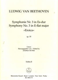 Beethoven Symphony No 3 Violin 2 Part Sheet Music Songbook