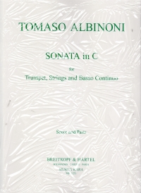 Albinoni Trumpet Sonata No 1 C Score/parts Sheet Music Songbook