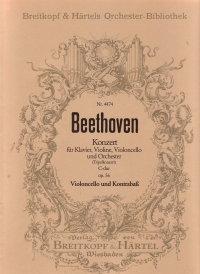 Beethoven Triple Concerto Cello Part Sheet Music Songbook