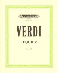 Verdi Requiem Cello Part Sheet Music Songbook