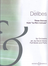 Delibes 3 Dances From Le Roi Samuse Score & Parts Sheet Music Songbook