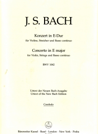 Bach Concerto E Bwv 1042 Cembelo Sheet Music Songbook