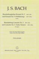 Bach Brandenburg Concerto No 5 Violino Principale Sheet Music Songbook