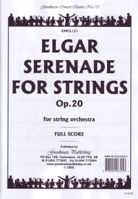 Elgar Serenade For Strings Score Only Sheet Music Songbook