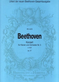 Beethoven Concerto No 3 Cminor Op 37 Full Score Sheet Music Songbook
