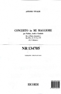 Vivaldi Concerto Violin Rv265 F1/179 Set Of Parts Sheet Music Songbook