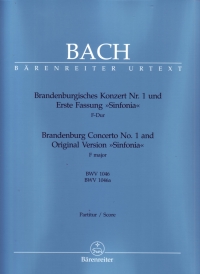 Bach Brandenburg Concerto No 1 Full Score Sheet Music Songbook