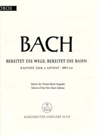 Bach Cantata No 132 Bereitet Die Wege (bwv 132) (u Sheet Music Songbook