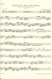 Bach Cantata No 140 Wachet Auf Ruft Uns Die Stimme Sheet Music Songbook