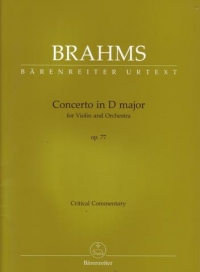 Brahms Concerto For Violin In D Op 77 (urtext) O Sheet Music Songbook