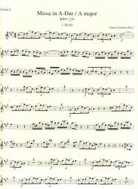 Bach Lutheran Mass A Bwv 234 Flute I Sheet Music Songbook