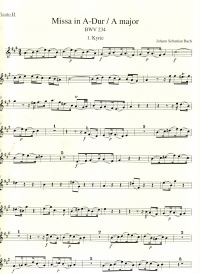 Bach Lutheran Mass A Bwv 234 Flute Ii Sheet Music Songbook