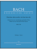 Bach Motet No 4 Fuerchte Dich Nicht (bwv228) Winds Sheet Music Songbook