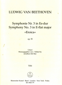 Beethoven Symphony No 3 Viola Part Sheet Music Songbook