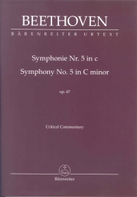 Beethoven Symphony No 5 In C Minor Op 67 (urtext) Sheet Music Songbook