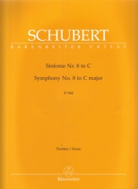 Schubert Symphony No 8 In C (d944) Urtext Full Scr Sheet Music Songbook