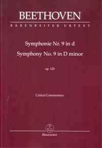 Beethoven Symphony No9 D Min Op125 Critical Rep Sheet Music Songbook
