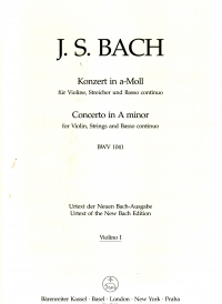 Bach Concerto A Minor Violin Bwv1041 Violin 1 Sheet Music Songbook