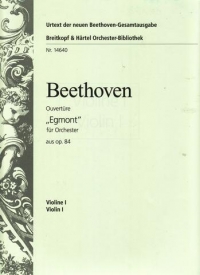Beethoven Egmont Overture String Part Set Sheet Music Songbook