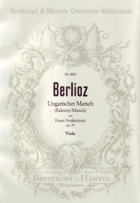 Berlioz Hungarian March Viola Sheet Music Songbook