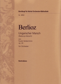Berlioz Hungarian March Double Bass Sheet Music Songbook