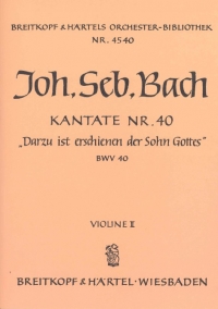 Bach Cantata Bwv 40 Violin 2 Pt Sheet Music Songbook