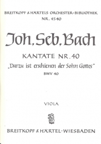 Bach Cantata Bwv 40 Viola Pt Sheet Music Songbook