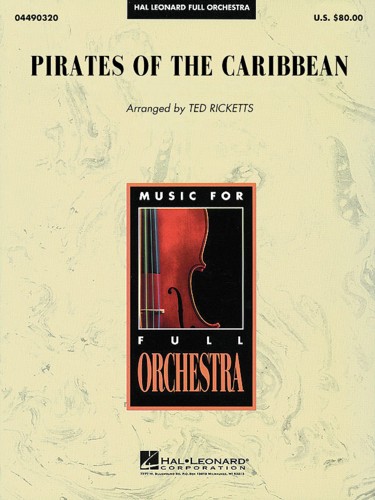 Pirates Of The Caribbean Badelt Full Orchestra Sheet Music Songbook