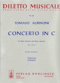 Albinoni Concerto In C Op 7/12 Oboe Score Sheet Music Songbook