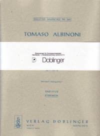 Albinoni Concerto In C Op 7/12 Oboe String Parts Sheet Music Songbook