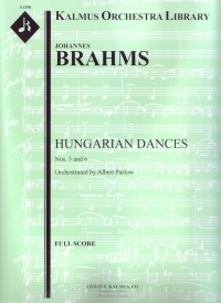 Brahms Hungarian Dances 5 & 6 Full Score Sheet Music Songbook