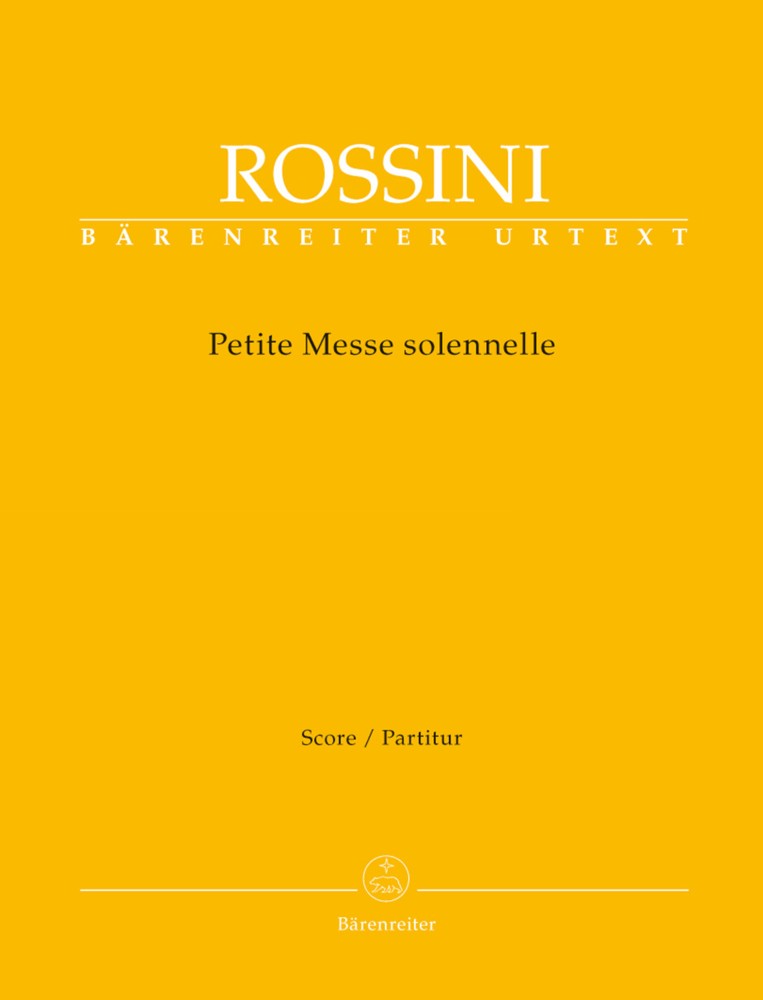 Rossini Petite Messe Solennelle Full Score Paperbk Sheet Music Songbook