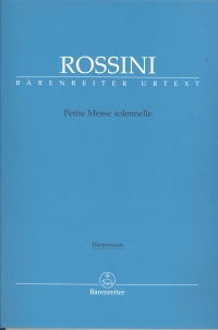 Rossini Petite Messe Solennelle Harmonium Sheet Music Songbook
