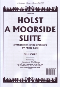 Holst Moorside Suite Lane Score Only Sheet Music Songbook