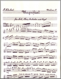 Schubert Magnificat C Major D 486 Set Of Parts Sheet Music Songbook
