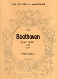 Beethoven Symphony No 1 Op 21 Wind Set Sheet Music Songbook